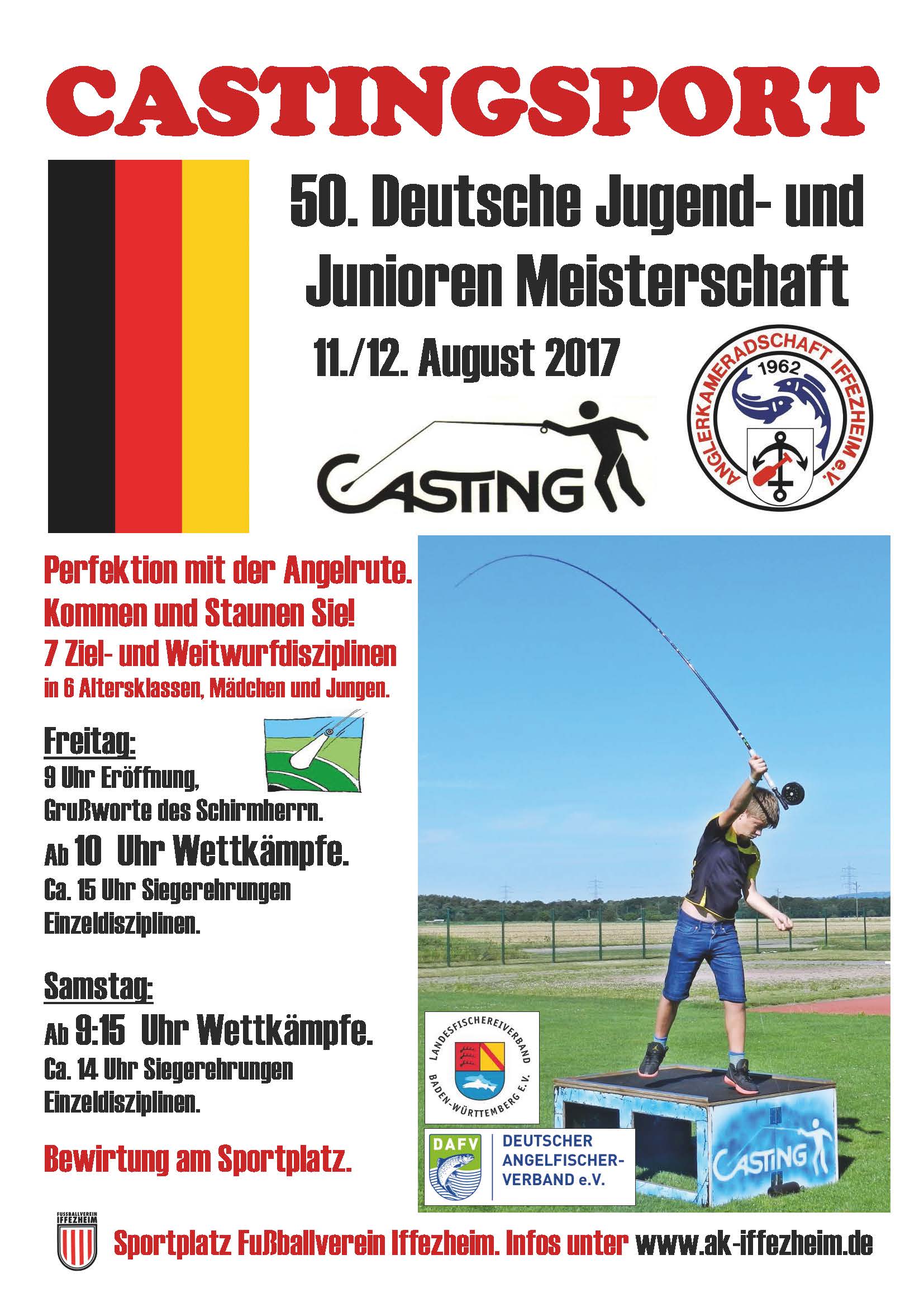 50. Deutsche Jugend- und Juniorencastingmeisterschaft in Iffezheim